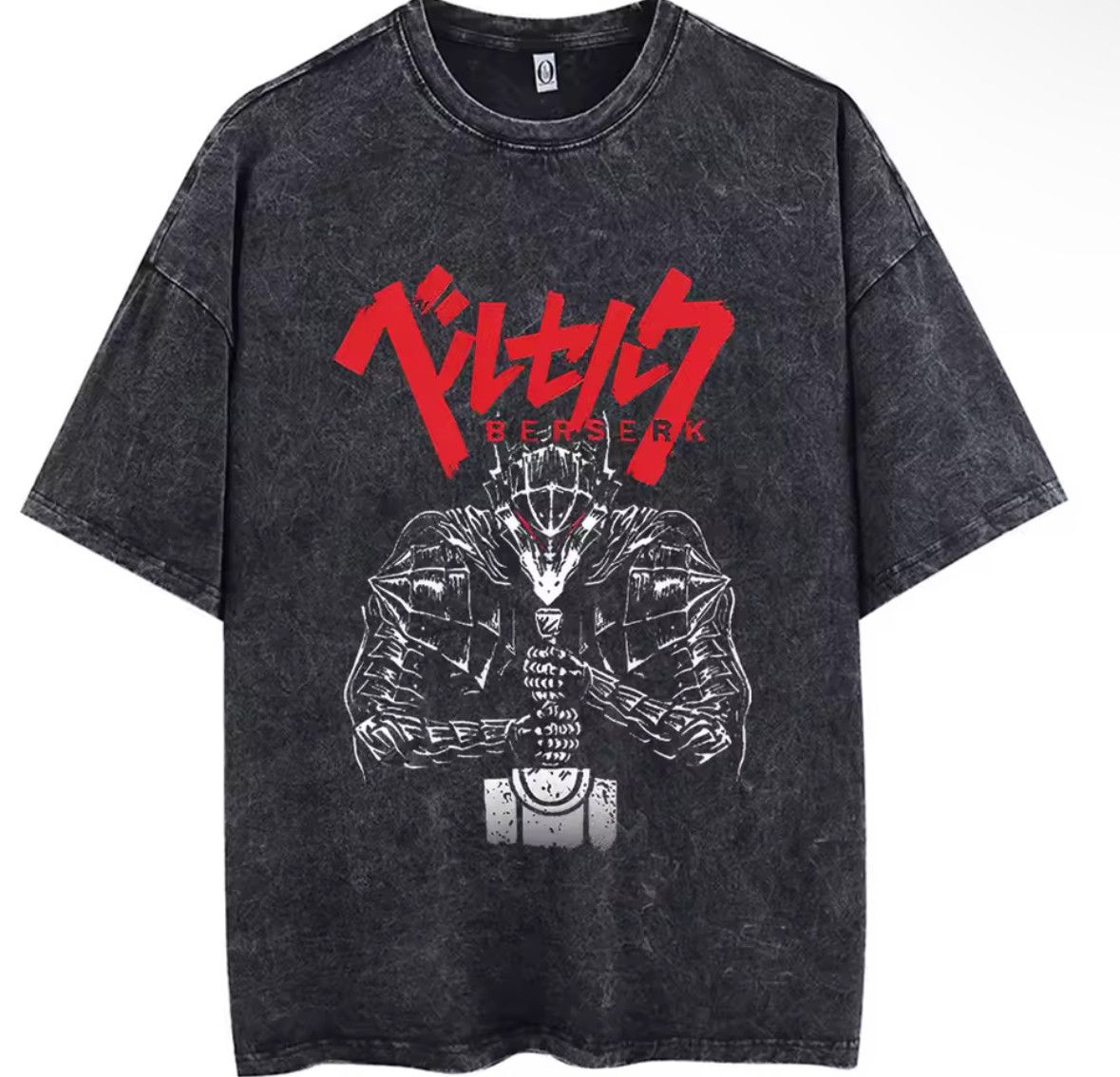 Y2k Vintage Berserk Anime Washed Short Sleeve T Shirt Hoodie, Sweatshirt | PodArtWear.com