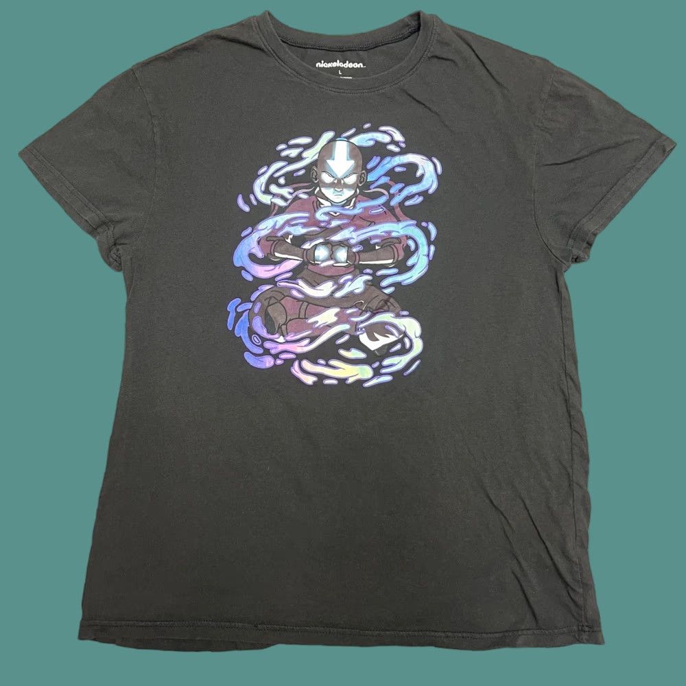 Vintage Avatar Last Airbender Shirt Men L Gray Vintage Crew Neck Short Sleeve Cotton T Shirt Anime C Hoodie, Sweatshirt