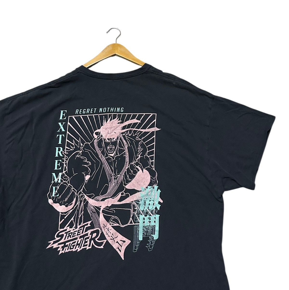 Vintage Street Fighter Extreme Regret Nothing Backhit Tshirt Hoodie, Sweatshirt | PodArtWear.com