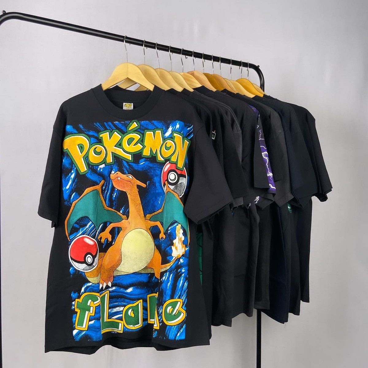 X Vintage Pokemon Flame Anime T-Shirts, Hoodie, Sweatshirt
