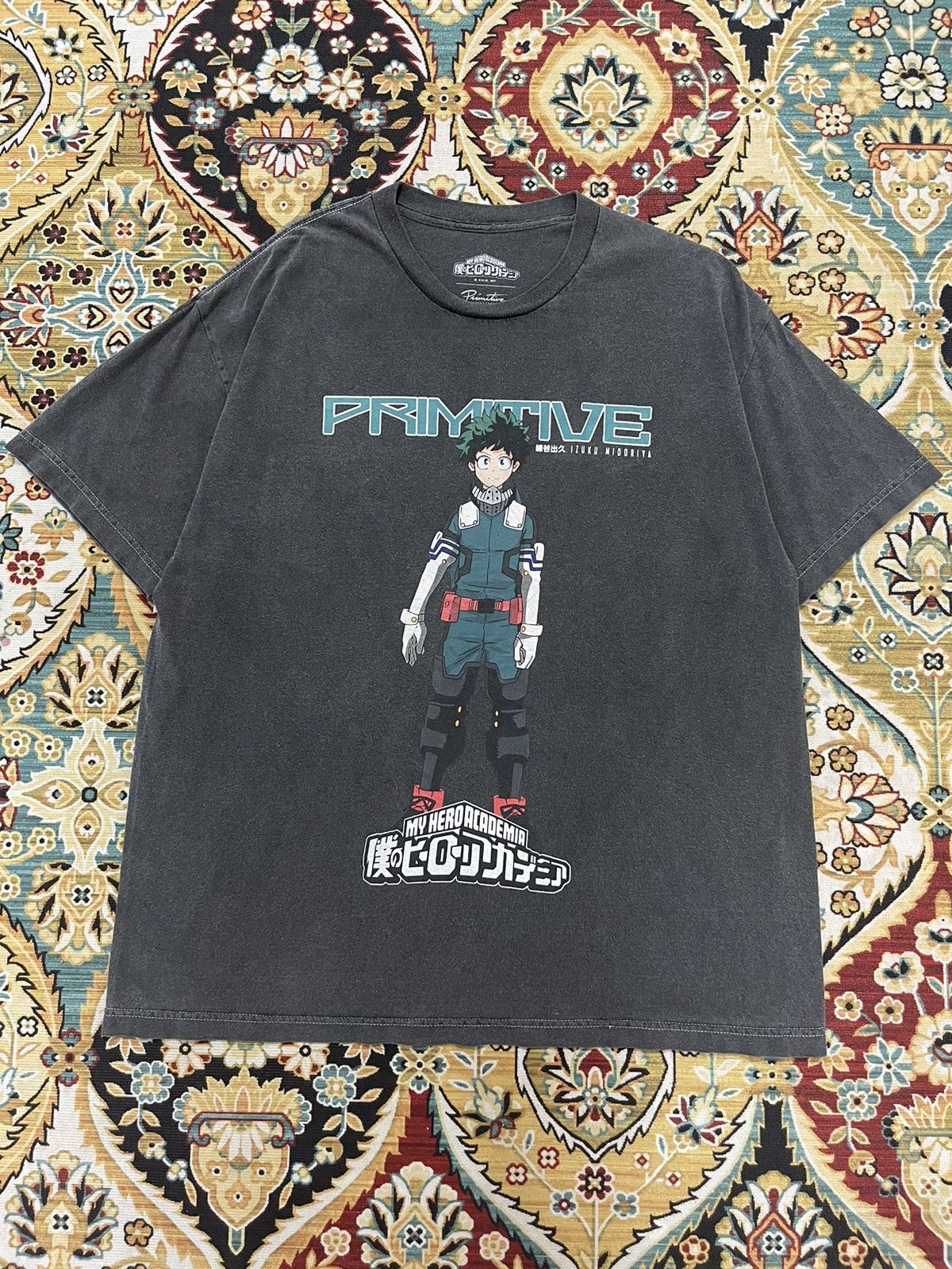 Vintage Y2k My Hero Academia Deku Smash Anime Officially Faded Tee Hoodie, Sweatshirt | PodArtWear.com