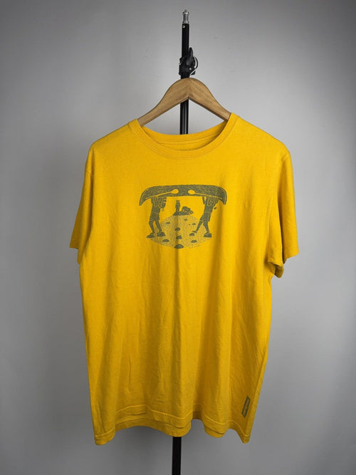 00s Patagonia Graphic Canoe Print Tee Yellow Outdoor Hoodie, Sweatshirt | PodArtWear.com