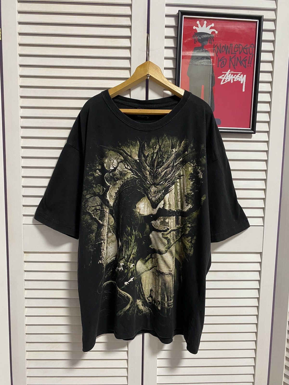 Vintage T Shirt Tee Graphic Print Dragon Diablo Front Back Print Hoodie, Sweatshirt | PodArtWear.com