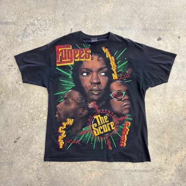 Vintage Fugees The Score Backstock Co Aop Rap Tee Hoodie, Sweatshirt | PodArtWear.com