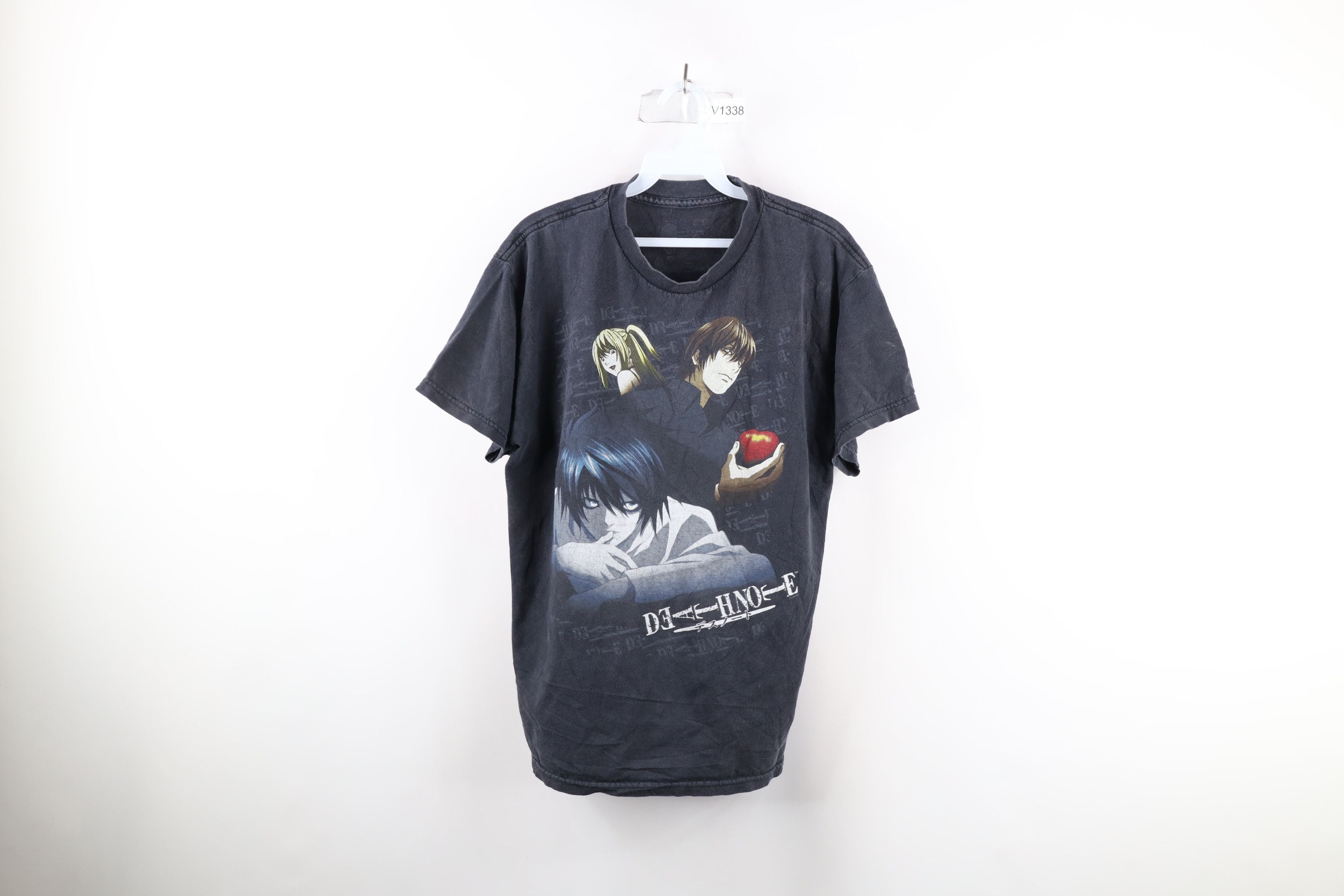 Vintage Deathnote Spell Out Japan Anime Manga T Shirt Black Hoodie, Sweatshirt | PodArtWear.com