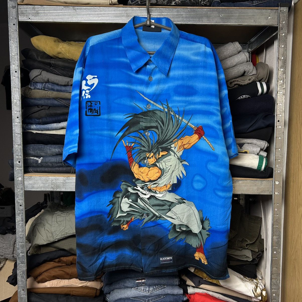 Vintage Black Smith Manga Big Samurai Logo Anime Y2k Shirt T-Shirts, Hoodie, Sweatshirt