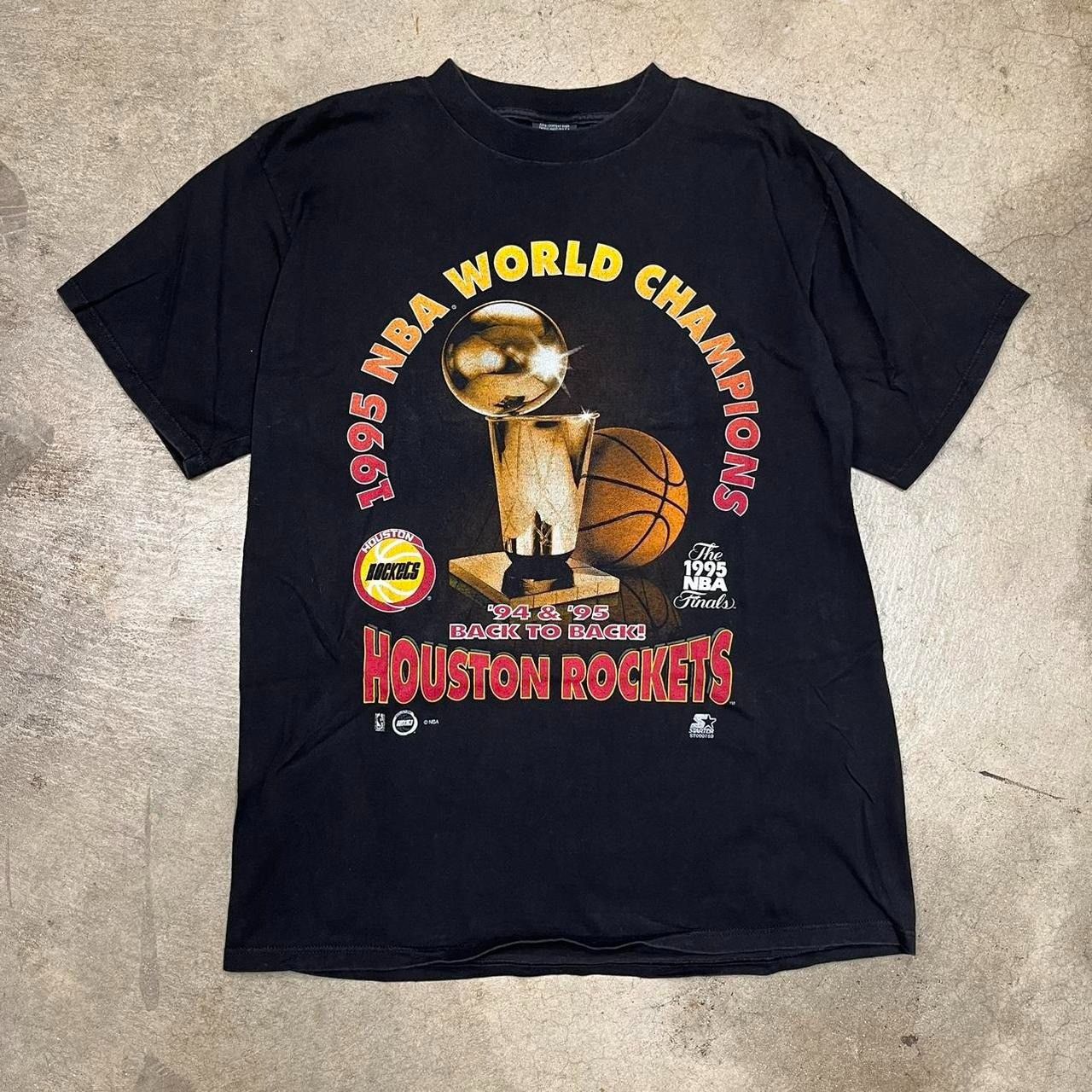 Vintage Starter Houston Rockets Champions 1995 Back2back T-Shirts, Hoodie, Sweatshirt | PodArtWear.com